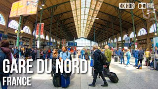 Gare du Nord Paris  Largest Trainstation in Europe  🇫🇷 France 4K HDR Walking Tour [upl. by Notyarb825]