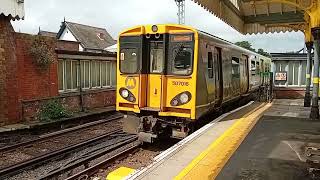 Merseyrail 3rd rail powered Electric Units 507016507018 arrive at Birkdale [upl. by Namie]