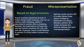 What is Difference Between Fraud amp Misrepresentation [upl. by Eiramait555]