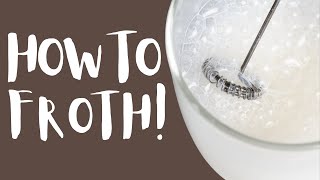 How To Use A Milk Frother To Get The Most Foam [upl. by Concettina765]